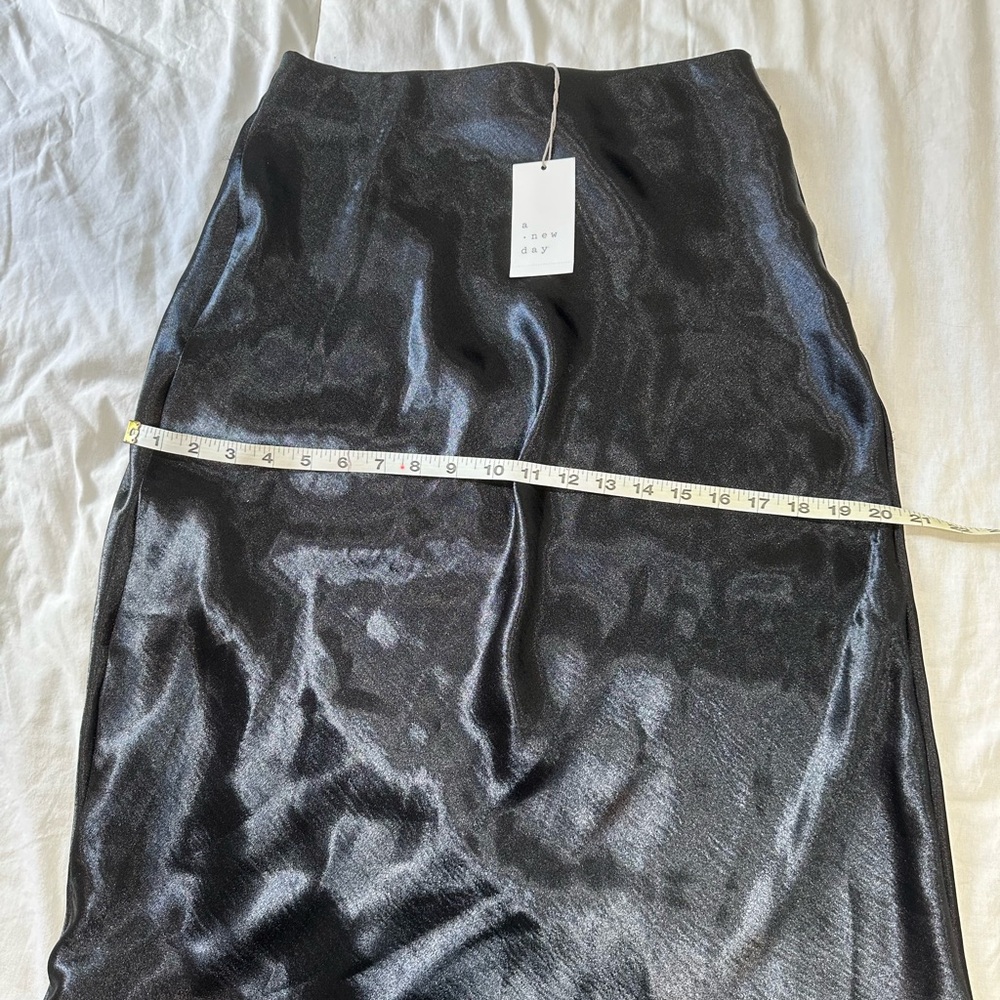 A New Day Black Shine Midi Skirt - Picture 5 of 8